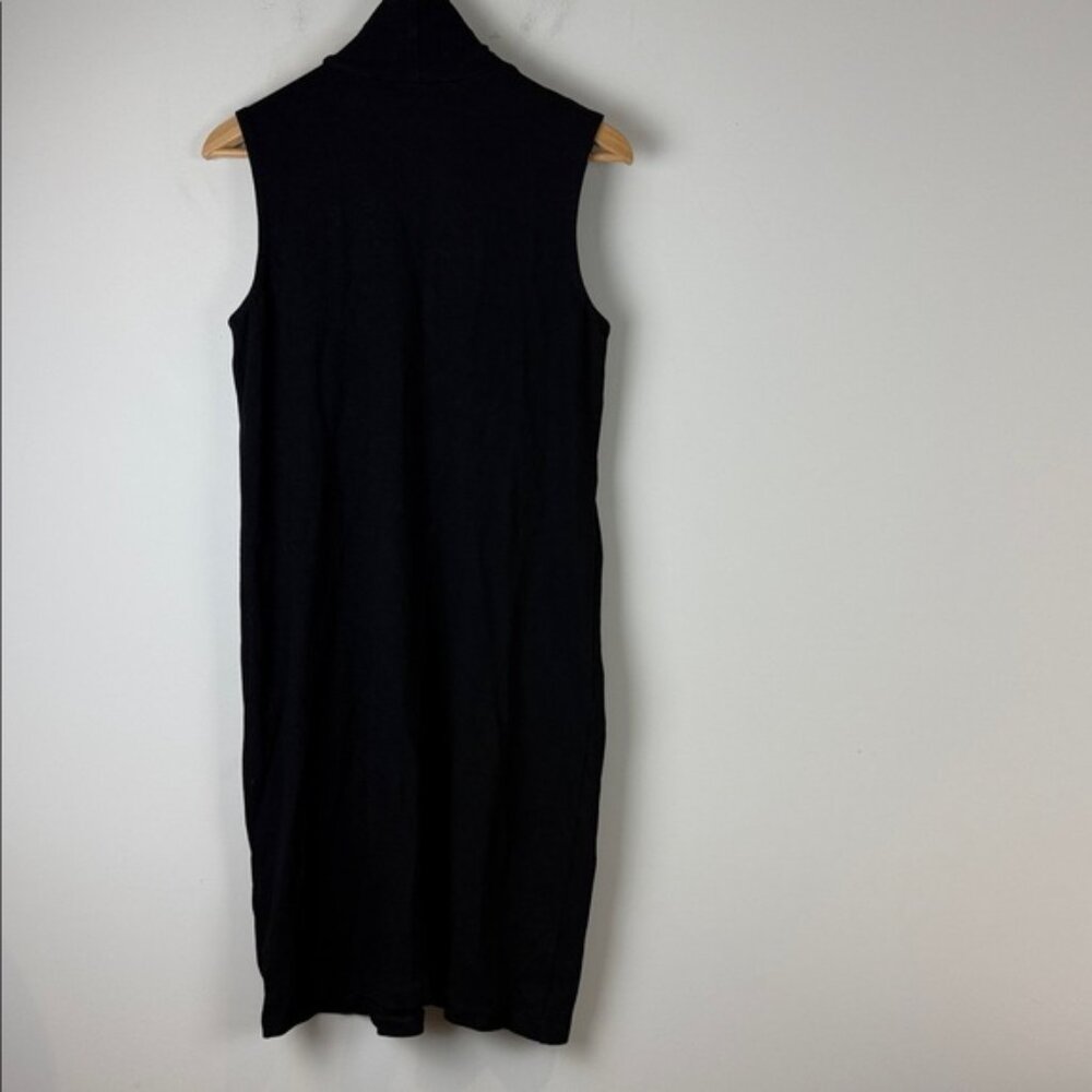 Club Monaco Black Sleeveless Midi Dress Size Medium - Picture 2 of 6